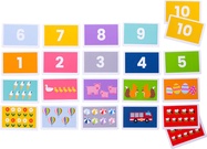Bigjigs Toys Snap! Počítanie 1–10