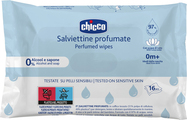 CHICCO Detské vlhčené utierky jemne parfumované do kabelky 16 ks