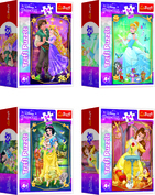 Trefl Mini puzzle 54 kosov Čudovite princeske/Disney Princesses 4 vrste