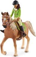 Schleich Jazdkyňa Sarah s pohyblivými kĺbmi na koni