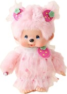 Monchhichi Mončiči Mädchen rosa Erdbeere 20cm