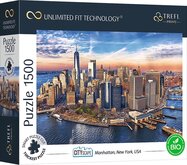 Trefl Prime puzzle 1500 UFT - Panoráma mesta: Manhattan, New York, USA