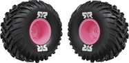 Arrma koleso s pneu dBoots Cut Chevron MT, disk ružový (2)