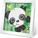 Kreatívny set obraz s kamienkami panda 17cm