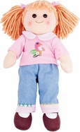 Bigjigs Toys Látková bábika Molly 38 cm