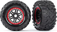 Traxxas koleso 2.8", pneu Maxx All-Terrain, disk čierno-červený (2)