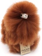 INKARI Plüschspielzeug Alpaka Small Monsterfluff Haselnuss 23cm