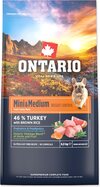Krmivo Ontario Mini &amp; Medium Weight Control Turkey &amp; Brown Rice 6,5kg