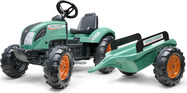 Falk Trettraktor groß 1054AB - Farm Lander mit Anhänger - grün