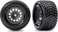Traxxas Rad 2.1/2.6", Felge anthrazitgrau, Reifen Gravix (hinten) (2)
