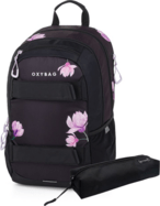 Zaino studentesco + astuccio OXY Sport Flowers