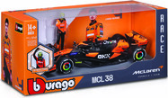 Bburago 1:24 RACE Formel F1 - McLaren F1 Team MCL38 (2024) #4 (Lando Norris) -mit Fahrer