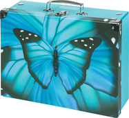 BAAGL Skladací školský kufrík Butterfly s kovaním