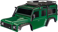 Traxxas karosérie TRX-4 Land Rover Defender zelená (bezsponková)