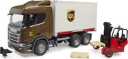Bruder Logistický vozík Brother ScaniaSuper 560R UPS s vysokozdvižným vozíkom