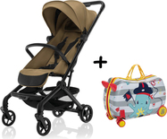 Sportovní kočárek Jet + kufřík Pack&amp;Ride Zdarma, Latte Beige