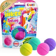 INKEE - Bombička do kúpeľa - Galupy Unicorn farby 4 ks baleni