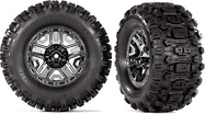 Traxxas koleso 2.8", disk čierny chróm, pneu Sledgehammer (2)