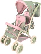 DeCuevas 90368 Passeggino pieghevole per bambole gemelle con borsa Botanic 2026 – 72 cm