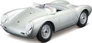 Maisto - PORSCHE 550 A SPYDER, strieborné, 1:18