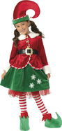 ELF dievča detský kostým veľkosť XXS(98-104cm)