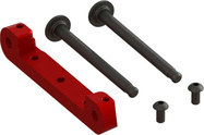 Arrma nosilec osi sprednji zgornji, CNC aluminij, rdeč