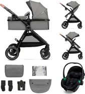 KINDERKRAFT Kočík kombinovaný 3v1 Esme Pro Moonlight Grey