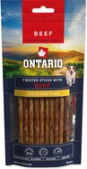 Pochoutka Ontario Protein žvýkací točené tyčinky s hovězím 10ks 12,7cm
