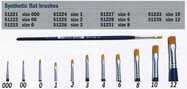 Brush Synthetic Flat 51222 - plochý syntetický štětec (velikost 00)