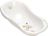 Detská vanička 84cm so zátkou "Rainbow", Biela