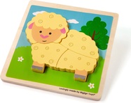 Bigjigs Toys Vkladacie puzzle Ovečka