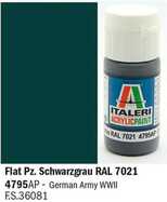 Italeri barva akryl 4795AP - Flat Pz. Schwarzgrau RAL 7021 20ml