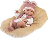 Llorens 73816 NEW BORN DIEVČATKO - realistická bábika bábätko s celovinylovým telom - 40 c