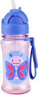 SKIP HOP Zoo tritan Fľaša so slamkou 355ml Motýlik 12m+