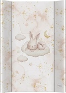 CEBA Podložka prebaľovacia 2-hranná s pevnou doskou (50x70) Ultra Light Sleepy Bunny