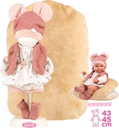 Llorens M738-16 oblečenie pre bábiku bábätko  NEW BORN veľkosti 40-42 cm s doplnkami