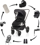 MAXI set Kočárek MOVE CROSS 2, Night Black/Black