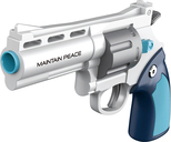 Pištoľ Revolver s penovými nábojmi 22,5 cm