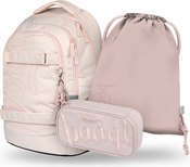 BAAGL SADA 3 Skate Max Creamy: batoh, peračník, vrecko