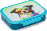 Caja para almuerzo con compartimentos crazy animals perro