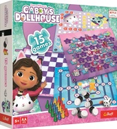 Trefl Gabby's Dollhouse Sada 15 spoločenských hier