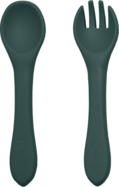 PETITE&amp;MARS Príbor silikónový TAKE&amp;MATCH Misty Green 6m+