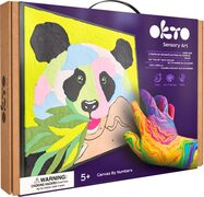OKTO Panda výtvarná sada maľovanie na plátno 30x30 cm