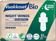 VUOKKOSET BIO Nachteinlagen mit Night Wings (9 Stk.)
