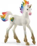 Schleich Jednorožec žriebä srdiečkové dúhové