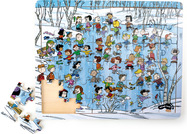 small foot Drevené puzzle Snoopy v zime