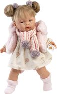 Llorens 38362 JOELLE - muñeca realista con sonidos y cuerpo de tela suave