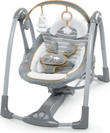 INGENUITY Hojdačka konvertibilná cestovná s melódiou Bella Teddy™ 0m+ do 9kg