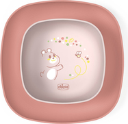 CHICCO Set za jelo - zdjelica i tanjur pink 12m+