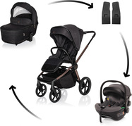 Kolica Move Cross 5X + autosjedalica XM Plus i-Size, Quartz Black
